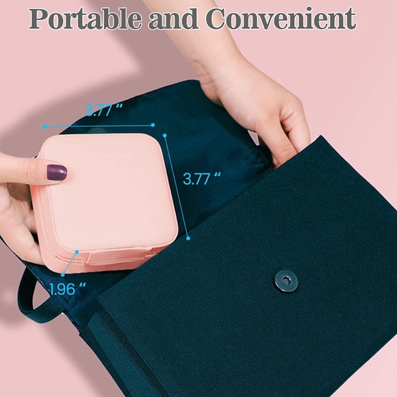 HP Gorgeous Jewelry Pouch Travel Case / Bridesmaid Gift / Wedding / Anniversary - Picture 16 of 16